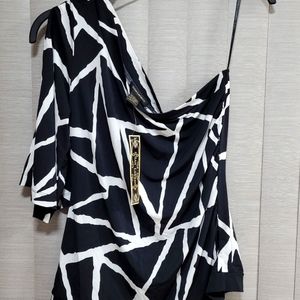 NWT/ Susan Lawrence One Shoulder Top